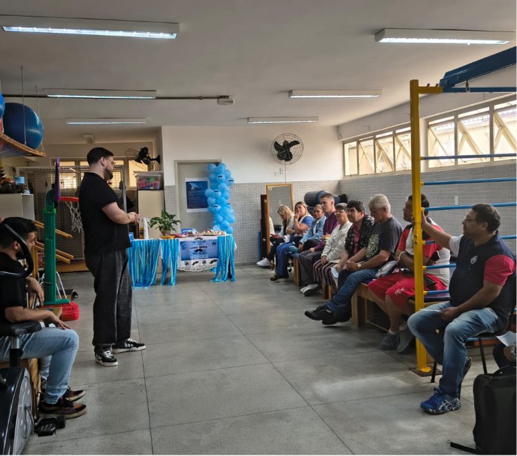 Ação de Novembro Azul do setor de Saúde mobiliza pais em roda de conversa sobre saúde integral do homem