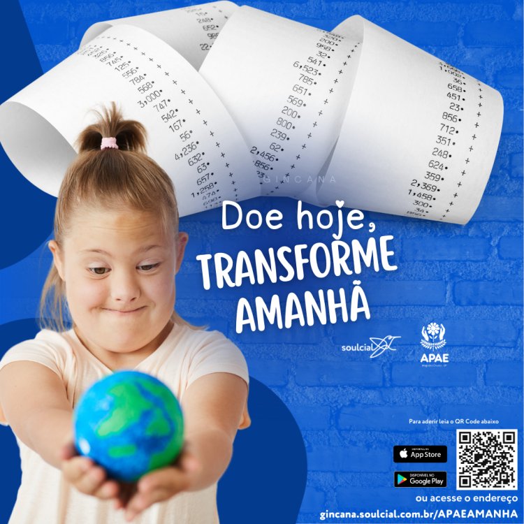 APAE Mogi das Cruzes lança gincana “Doe hoje, transforme amanhã” para ampliar arrecadação com cupons fiscais