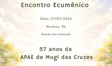 APAE de Mogi das Cruzes realiza encontro ecumênico pelos 57 anos da instituição