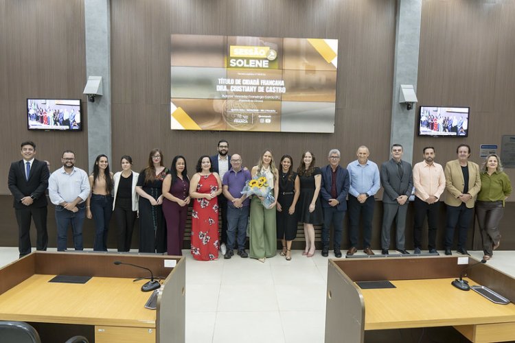 Presidente da FEAPAES-SP, Cristiany de Castro recebe título de Cidadã Francana em reconhecimento à sua trajetória na inclusão