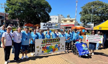 Caminhada Autismo na APAE de Iperó