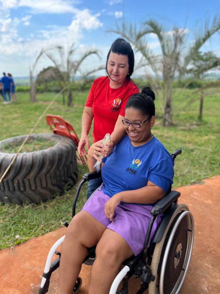 APAE de General Salgado promove celebração de Páscoa com integração e contato com a natureza