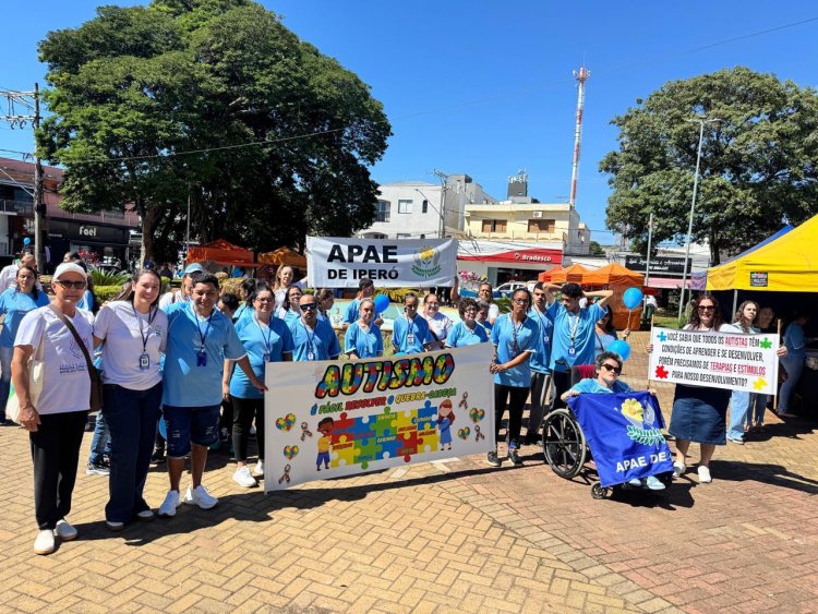 Caminhada Autismo na APAE de Iperó