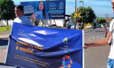 APAE de Martinópolis mobiliza comunidade em ação de conscientização sobre o autismo