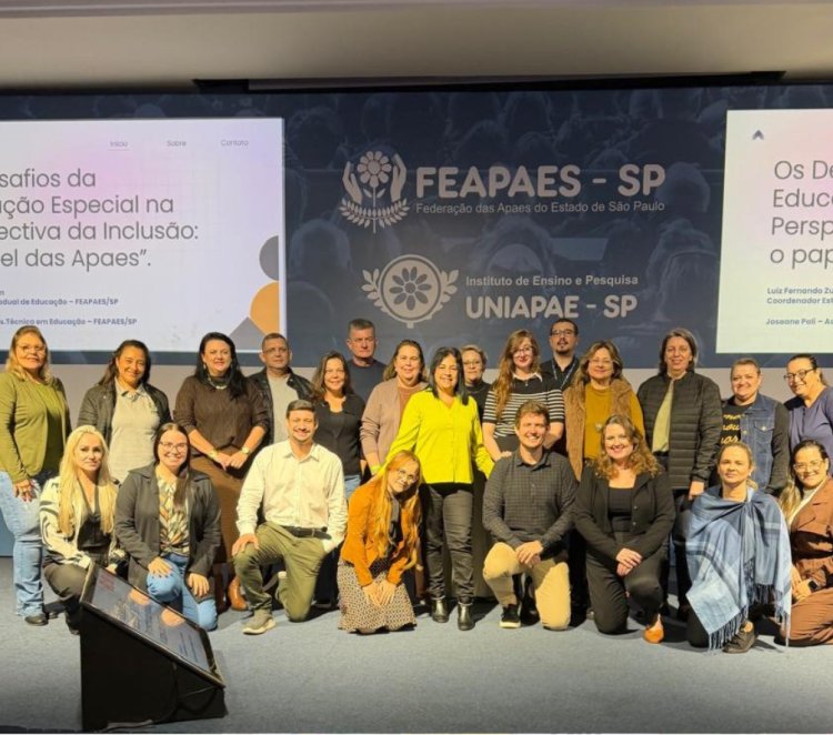 APAE de Mogi das Cruzes participa de Encontro Técnico Presencial da FEAPAES-SP e reforça foco nas famílias e na atuação em rede