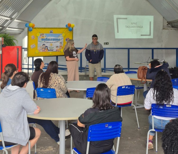 "APAE E FAMÍLIA: LAÇOS QUE ACOLHEM" projeto da APAE de Taquaritinga