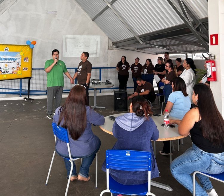 "APAE E FAMÍLIA: LAÇOS QUE ACOLHEM" projeto da APAE de Taquaritinga