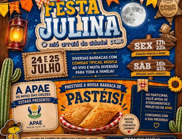 APAE de Mogi das Cruzes participa da Festa Julina do CCMC com barraca de pastéis