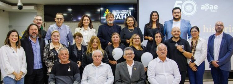 Sessão Solene celebra os 50 anos da APAE de Tatuí