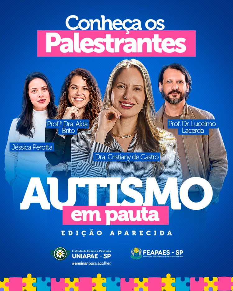 Aparecida recebe um dos maiores encontros sobre autismo do Estado de São Paulo com expectativa de mais de 1.000 participantes