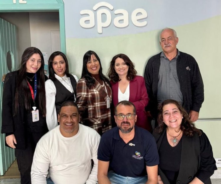 APAE de Louveira realiza visita técnica à APAE de Tatuí para troca de experiências e fortalecimento institucional