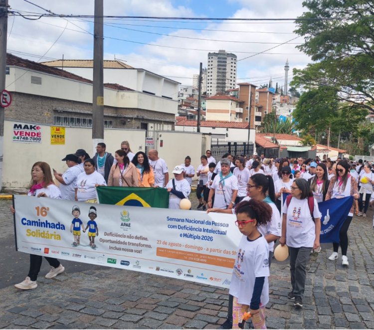 APAE de Mogi leva mais de 300 pessoas às ruas na 16ª Caminhada Solidária