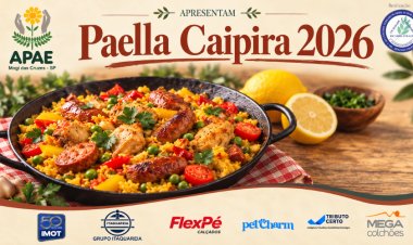 Paella Caipira 2026 terá renda destinada à APAE de Mogi das Cruzes; convites estão à venda