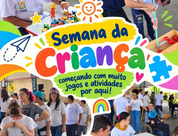 Entre brincadeiras, desafios e muitos sorrisos, a Semana da Criança começou de um jeito especial na APAE de Assis.