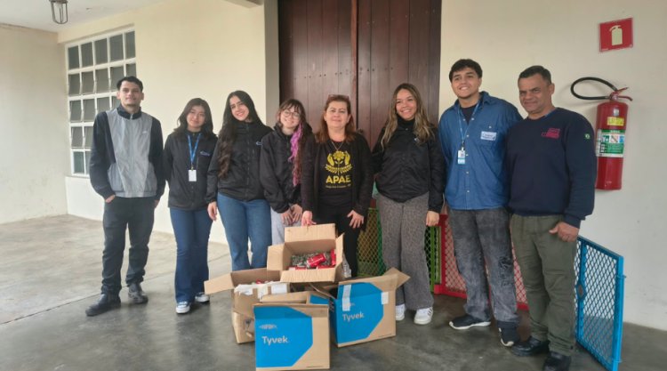 Aprendizes da Polynt mobilizam arrecadação de tampinhas e lacres em benefício da APAE de Mogi